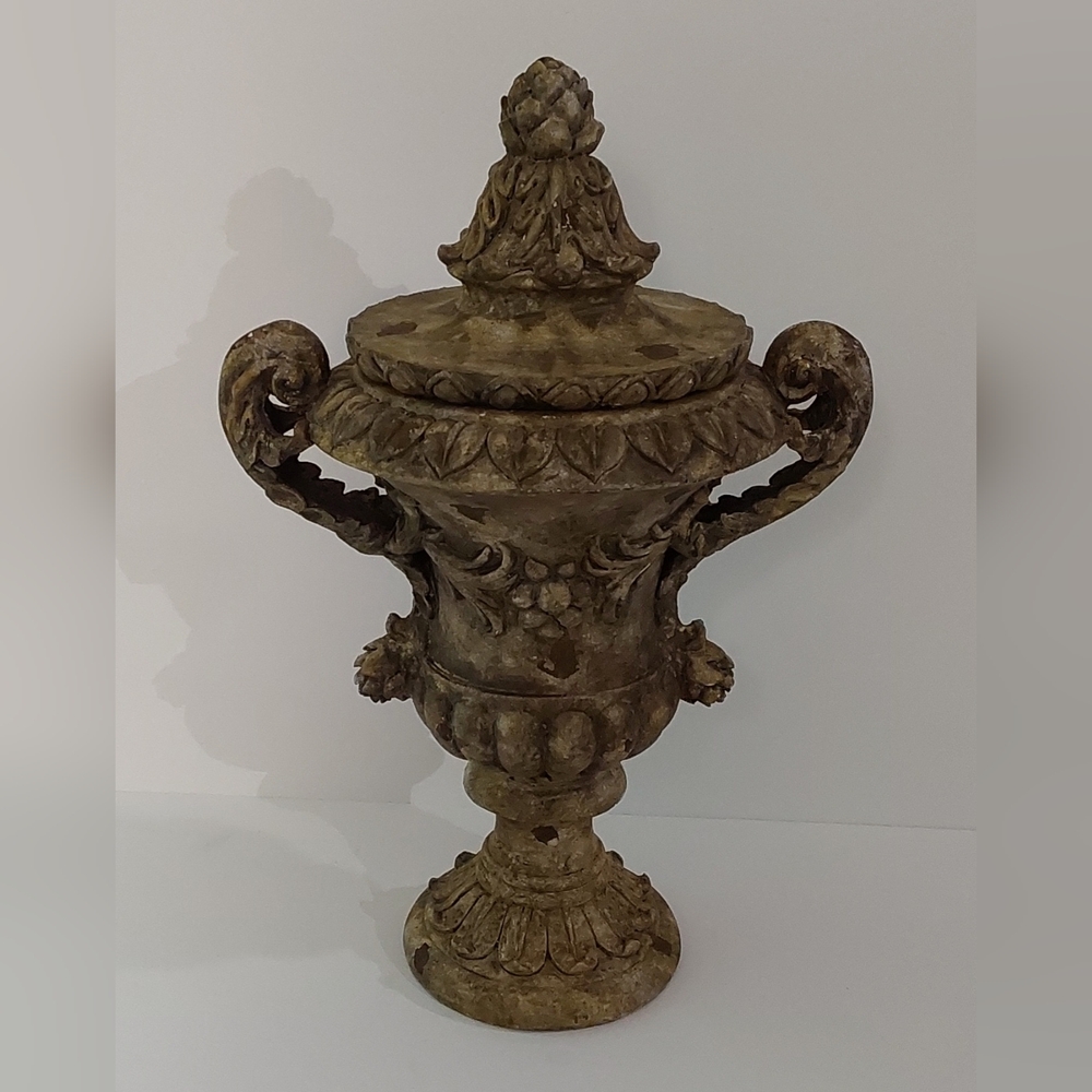 RAZ Imports / VINTAGE INCENSE URN / 13.5 in Tall